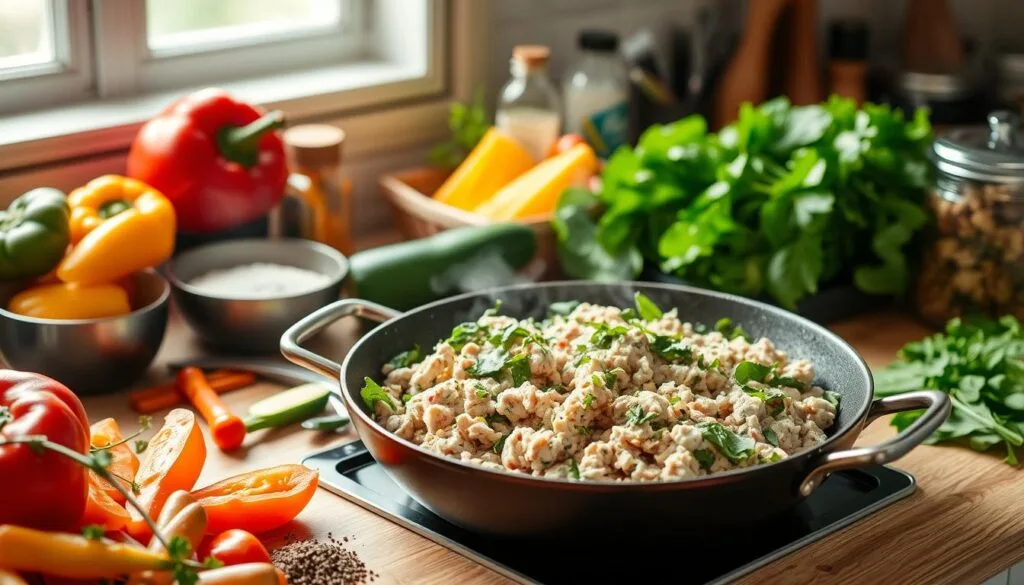 Low-Carb Ground Turkey Meal Preparation